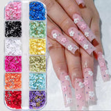 3-D Spring Flowers w/caviar beads