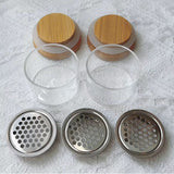 Wood Top Dappen Dish w/bottom grater for Cleaning
