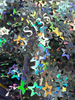 Glitter S135 Open Stars - Holographic