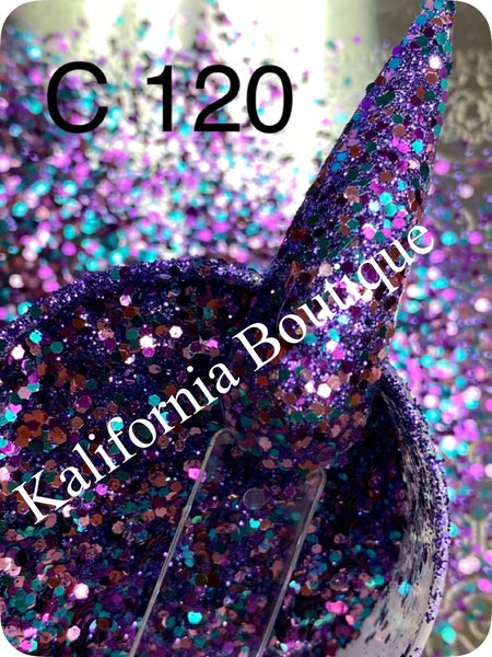 Glitter C120A Chunky Purple