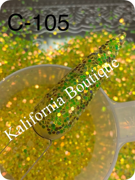 Glitter C105 Holo Yellow