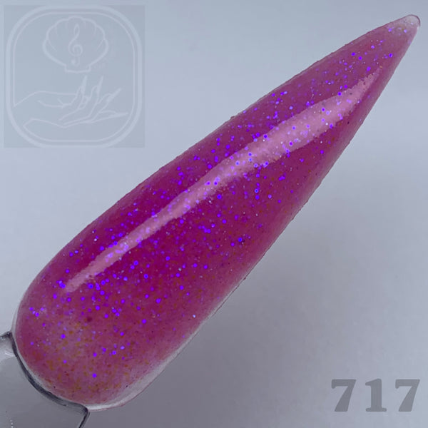 Hot Pink Glitter Acrylic 717