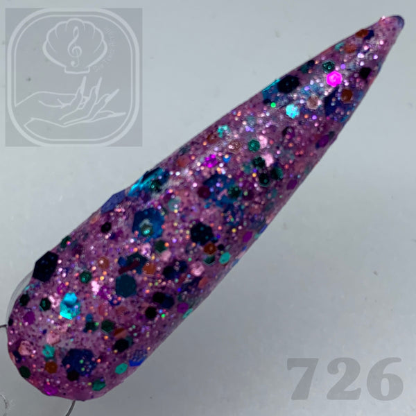 Pink Sprinkles GLOW Glitter Acrylic 726