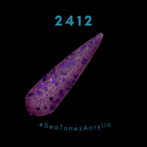 2412 Purple Glitter Glow