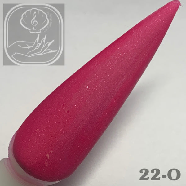 Rosy Pink Shimmer Acrylic 22-O