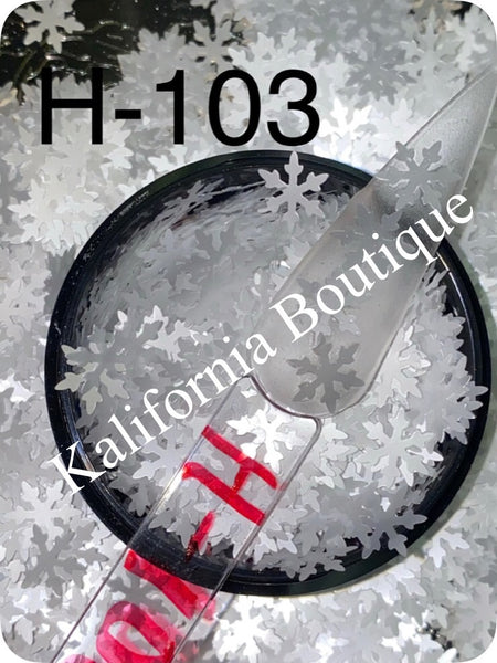 Glitter H103 white snow