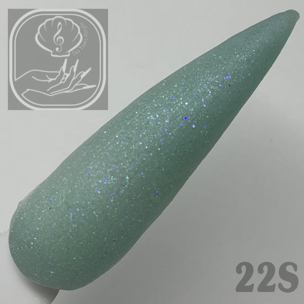 Teal Turquoise Shimmer Acrylic 22S