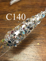 Glitter C140 Chrome & Gold Confetti