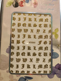 KB Old English Letter stickers