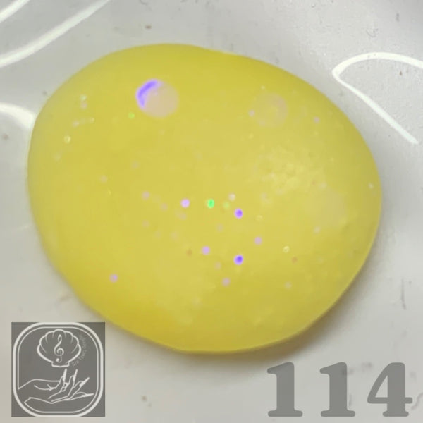 Yellow Ghost Glitter Acrylic 114