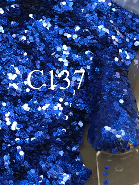 Glitter C137 Chunky Royal Blue