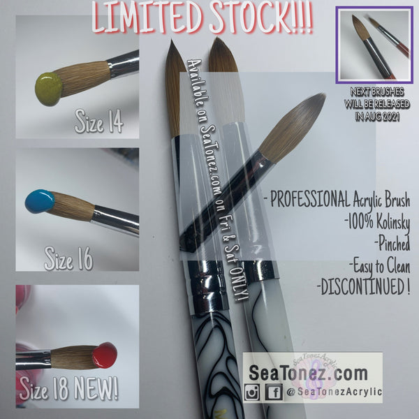 PRO Acrylic Brush 14/16/18 – Sea Tonez