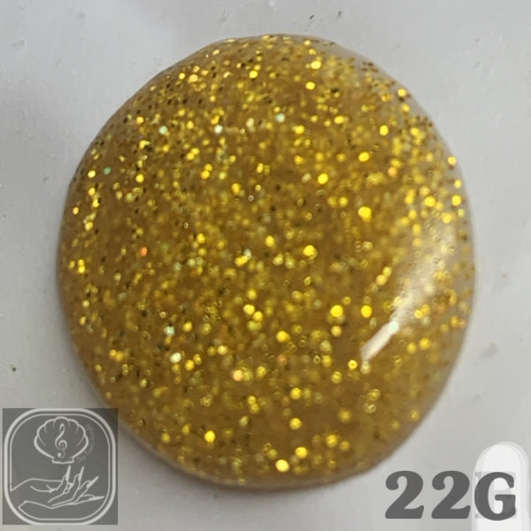 Fine 24K Gold Glitter Acrylic 22G
