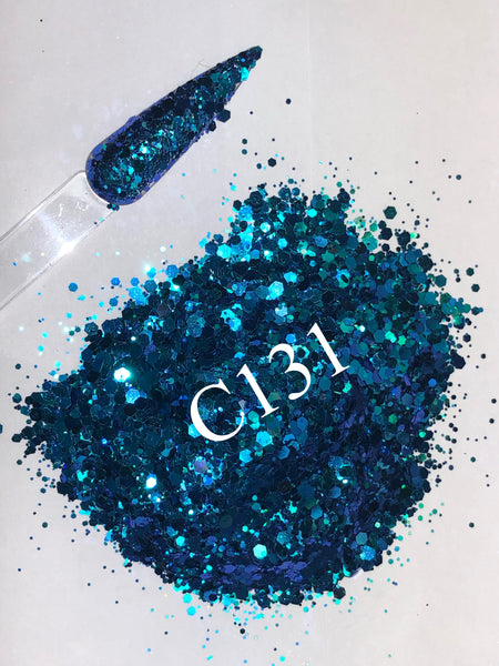 Glitter C131 Chunky Ocean Blue