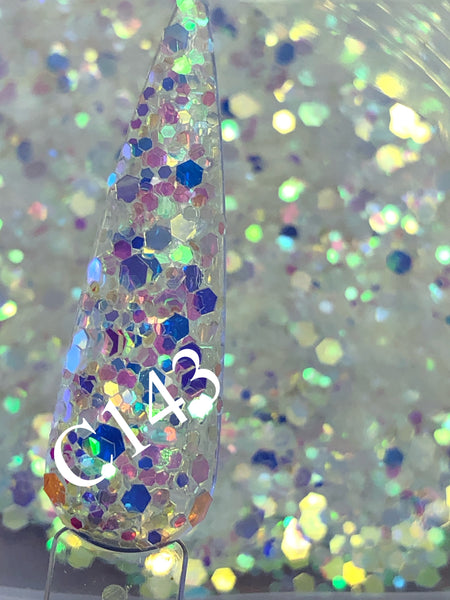 Glitter C143 Iridescent Dots