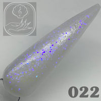 Glass Blue Ghost Glitter Acrylic 022